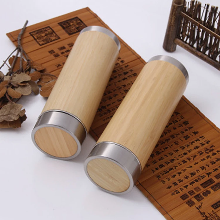 Eco-friendly reusable bamboo fibre coffee cup mug with  filter