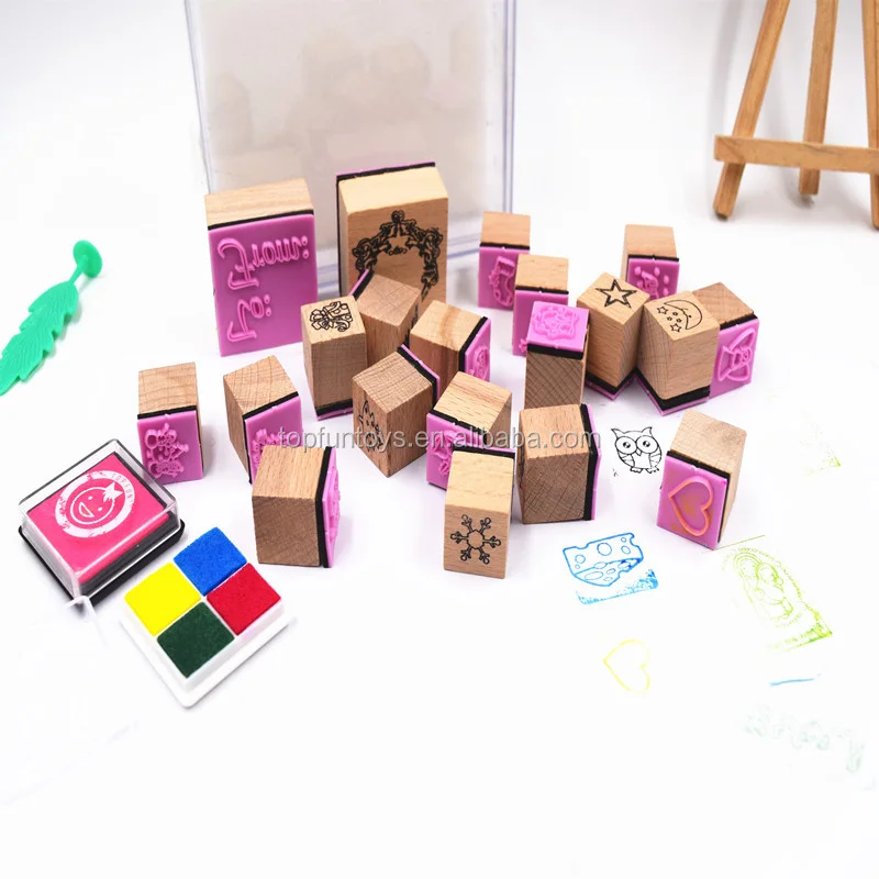 Hot Self Ink Stamps Funny Custom wooden Rubber Self Inking Stampers