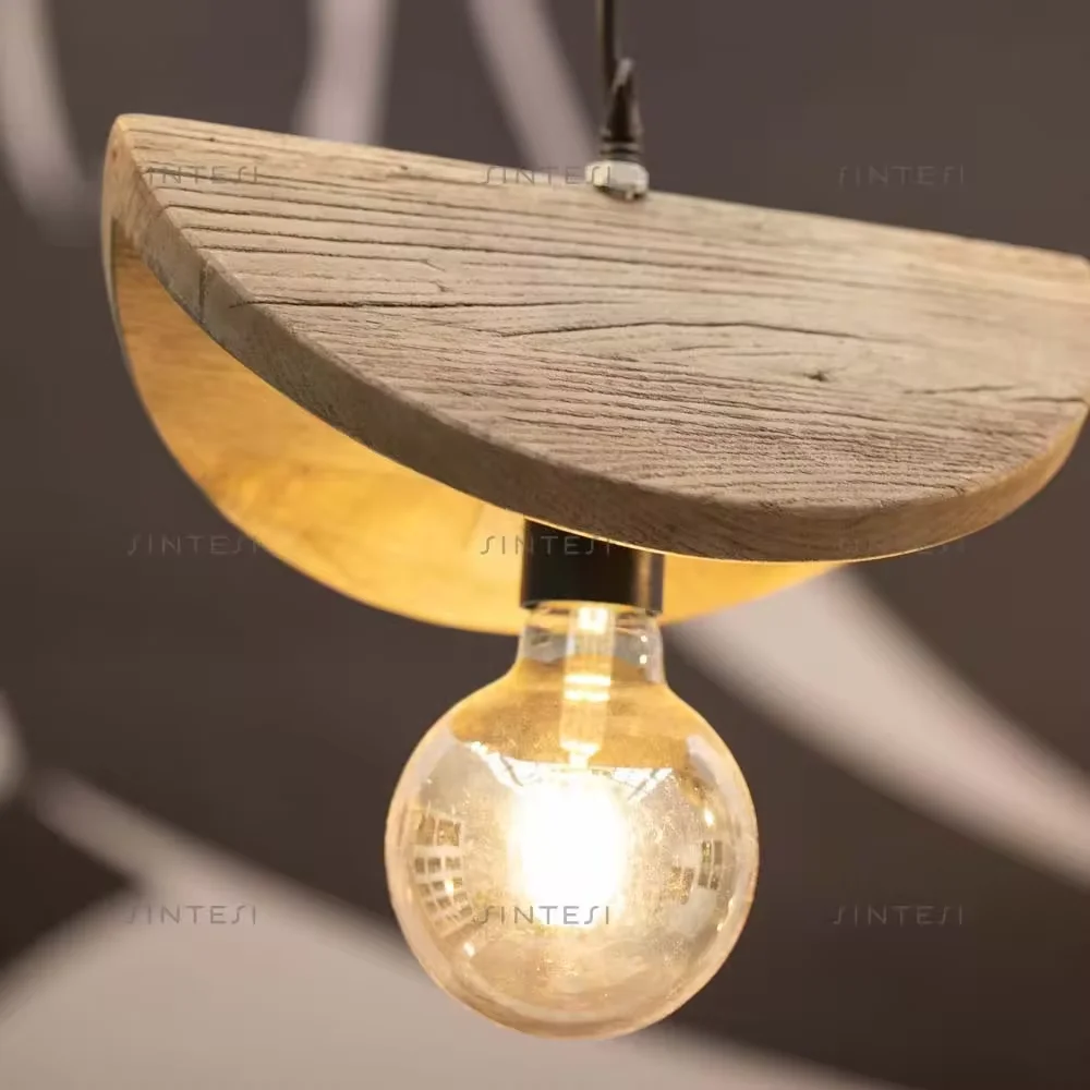 Arts and crafts style natural furniture lamp light wood lamp living room lamps