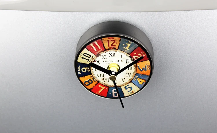 retro european wood digital refrigerator clock fridge magnet magnetic message sticker wall clock