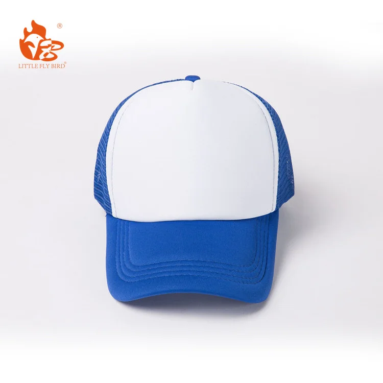 Little Fly Bird high quality custom Plain Mesh Custom Trucker Cap custom plain Blank mesh trucker caps for man caps