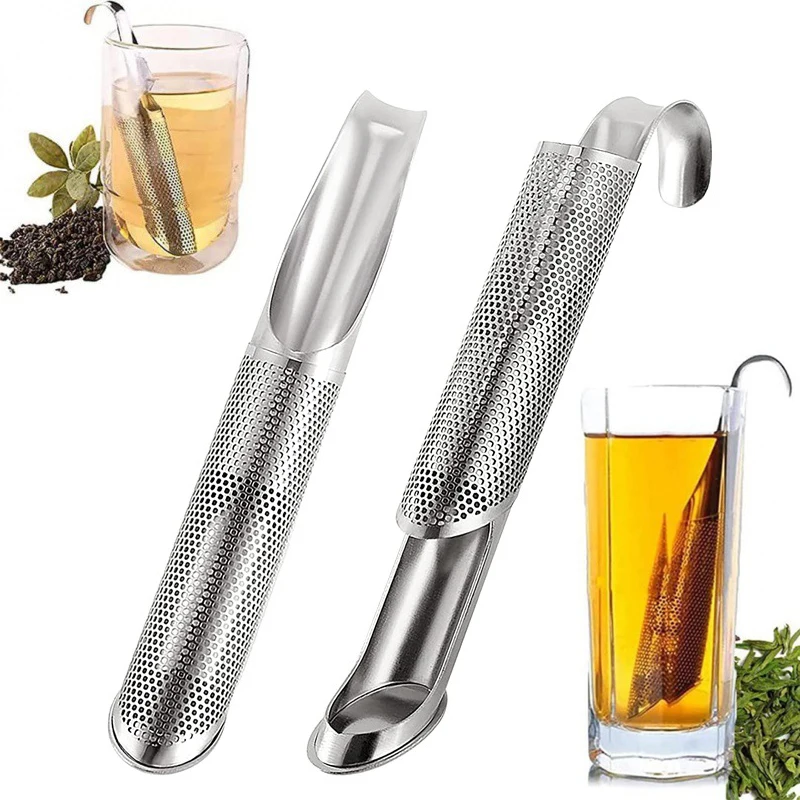 Лидер продаж металлическая сетчатая трубка из нержавеющей стали ручка для заварки чая ситечко фильтр чашки