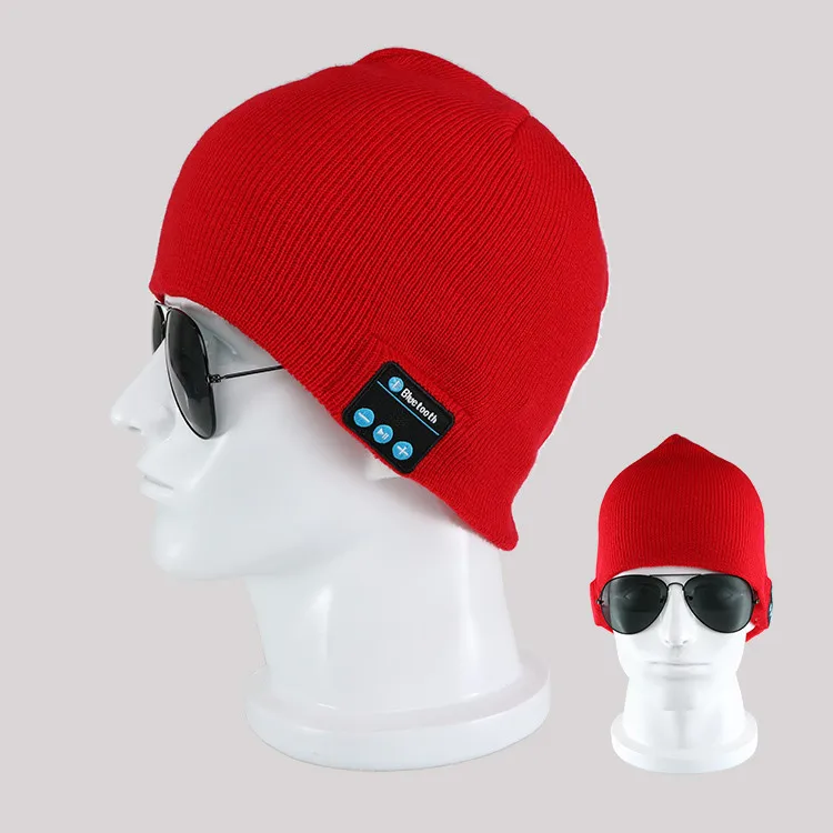 New Fashion Beanie Hat Wireless Earphone Smart Headset Speaker Mic Winter Outdoor Sport Stereo Music Hat
