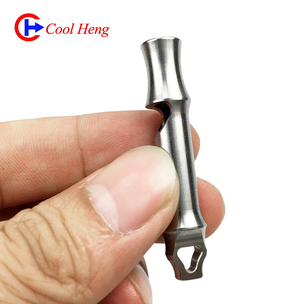 
CNC machining titanium alloy EDC Tool portable Keyring Necklace Pendant Pet Training Sentinel Outdoor Survival Sentinel 
