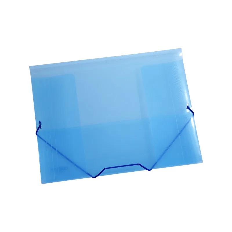 
US-4161 Plastic File Folder With Elastic Cord Closure Envelope File Wallet Document Holder for Office Home School 