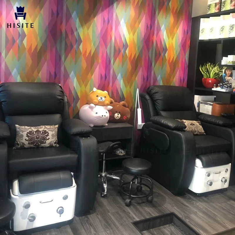 Hisite Modern Beauty Salon Foot Pedicure Spa Chair with Jets