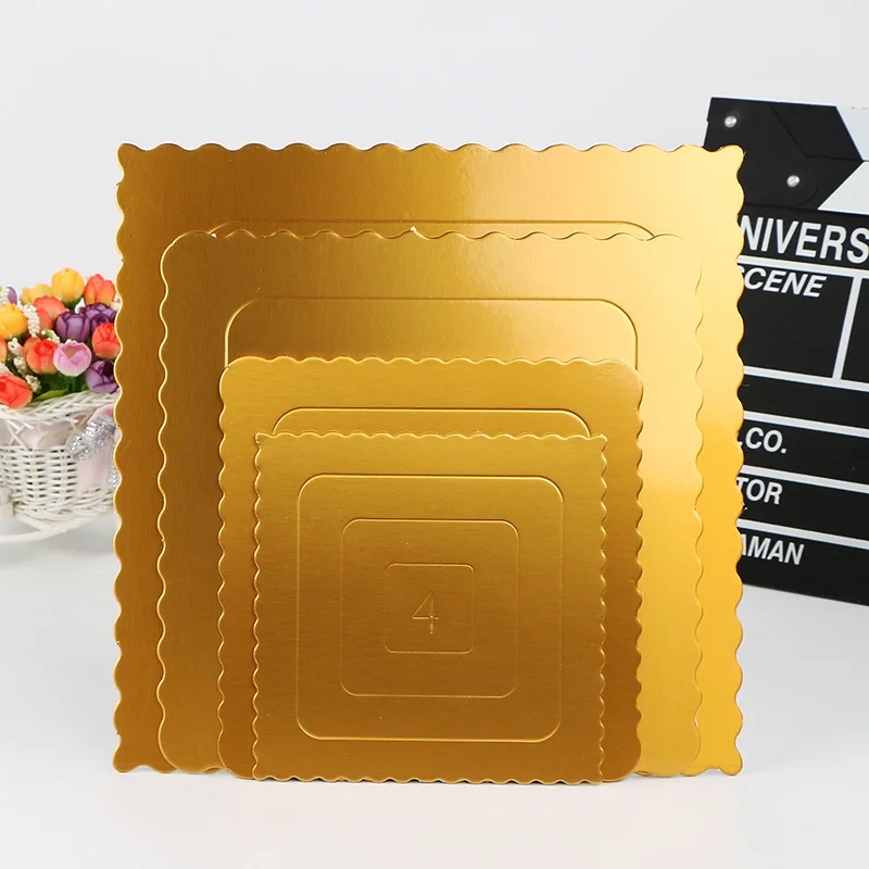 
Recycled Paper 10 12mm Base Drums Mdf Square Round Silver Rounds Gold 4 6 8 10 12 14 16 Inch Cake Base Boards 