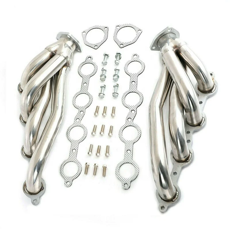 Stainless Steel Exhaust Headers For 2010-2015 Chevy LS1 LS2 LS3 LS6 LS7 SUV Chevelle Camaro Engines Truck