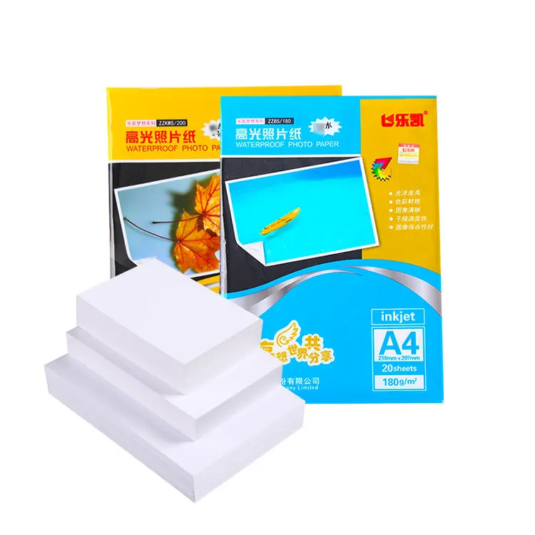 A4 Size Waterproof Inkjet 260gsm 6x4 Semi A3 High Glossy Photo Paper