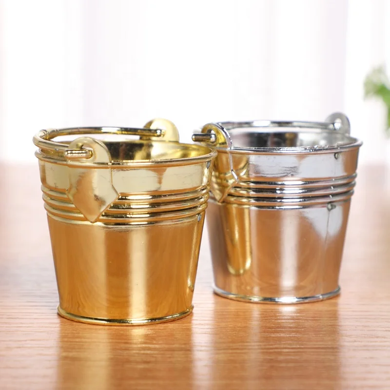 
Ornamental Flower Pots Artificial Flower and Pots for Home Decor Flower Pots Golden 