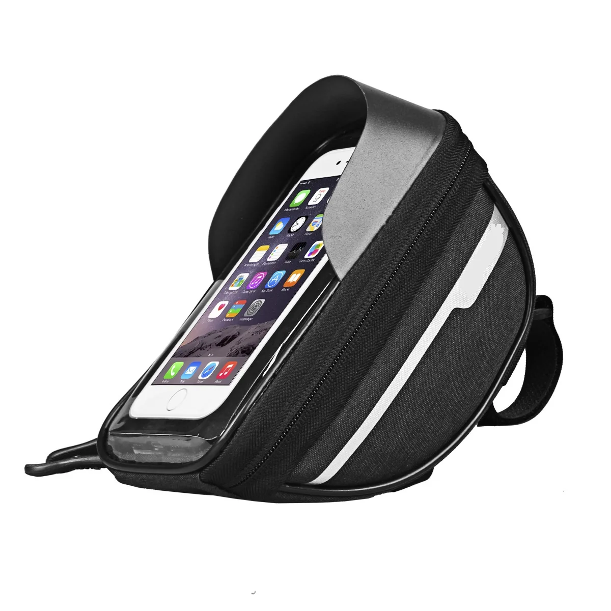 Waterproof Motorcycle Phone Mount Bag Front Tube Bicycle Frame Handlebar Saddle Boxes Bags