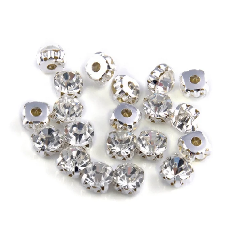 
Factory Wholesale Price Crystal Sew On Applique Trim Sew On Rhinestone 