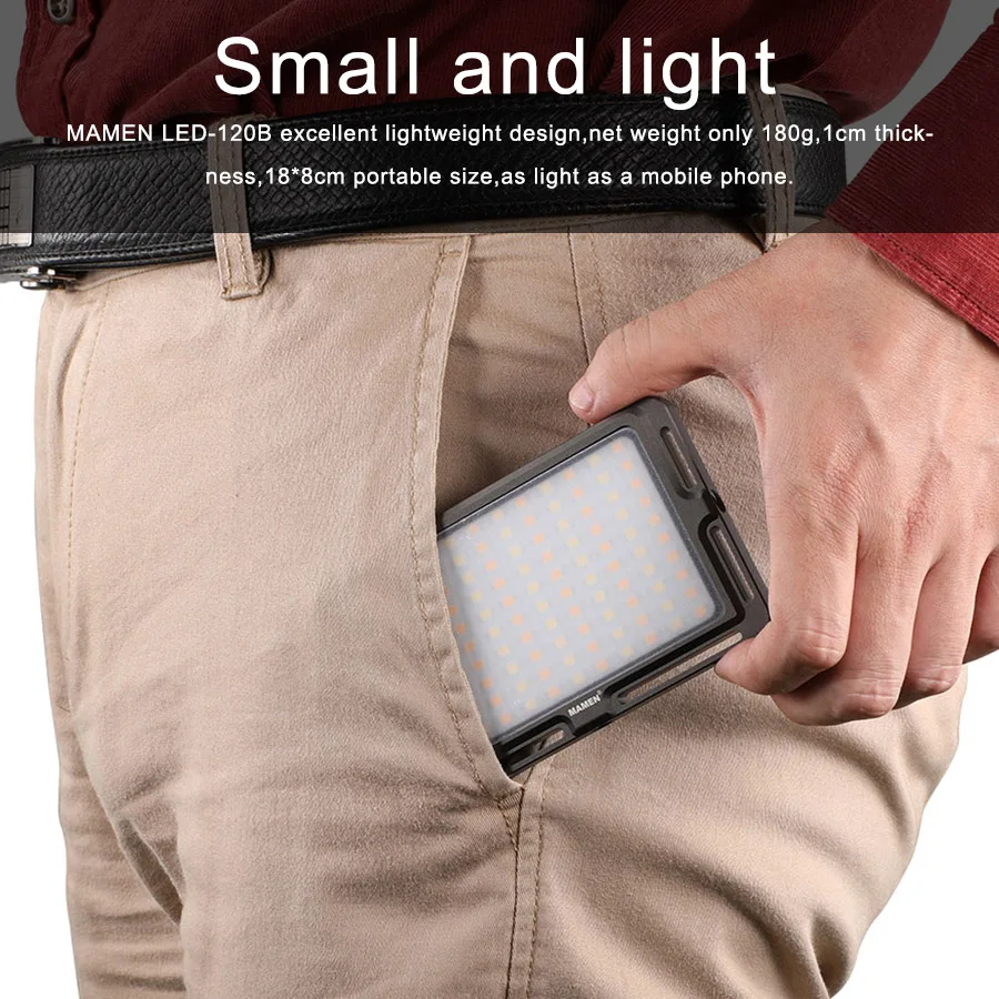 Professional Dual Color 3000K-6500K Mini Video LED Panel Light Portable Flood Light Studio Shooting Light