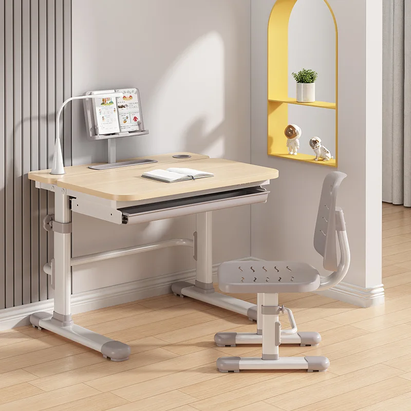 Wholesale Children Desk and Chair Set Kids Study School Adjustable Height Table for Kids and Children