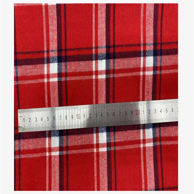 fashion check shirt cotton plaid fabric 100% cotton woven yarn dyed fabric in shirting