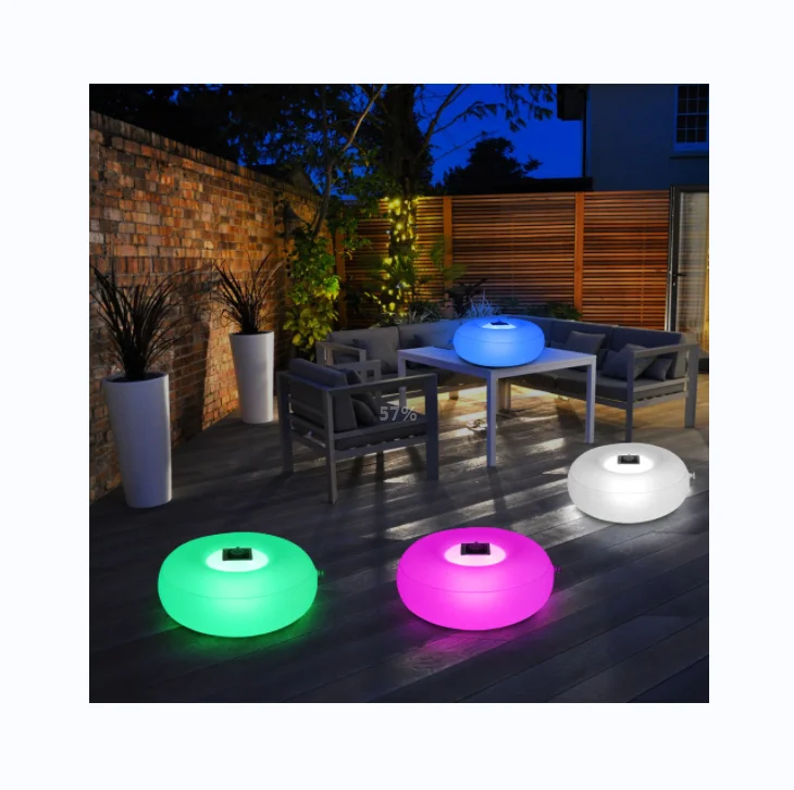 Cootway Inflatable Animal Toy Outdoor Light-up Toys Waterproof Floating Solar RGB Ball Lights