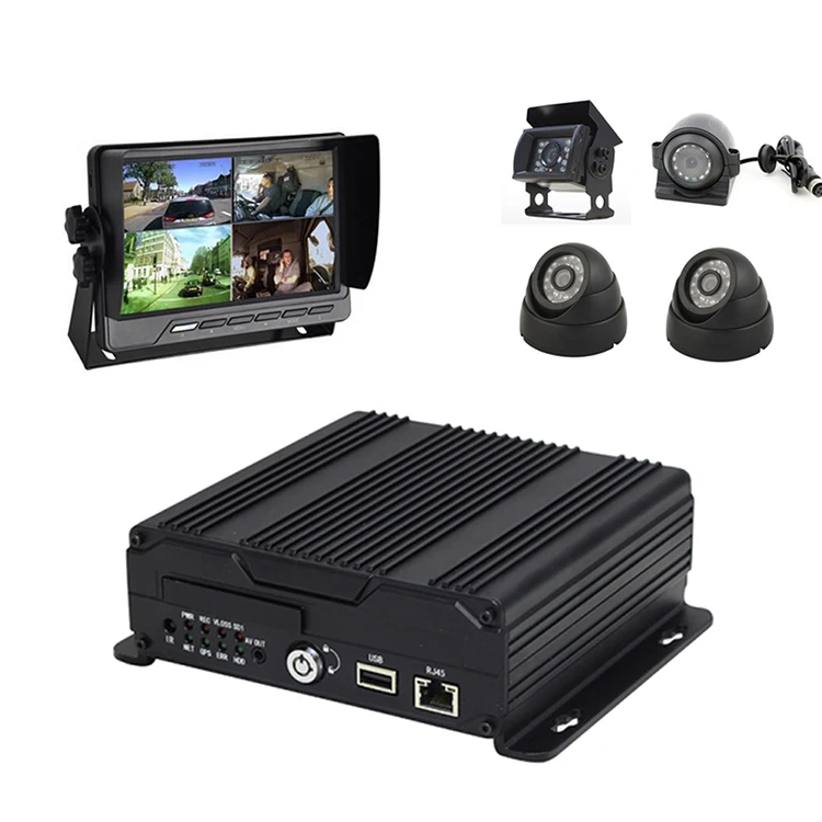 RECODA 1080P 4ch 4G wifi live stream mobile dvr for fleet management