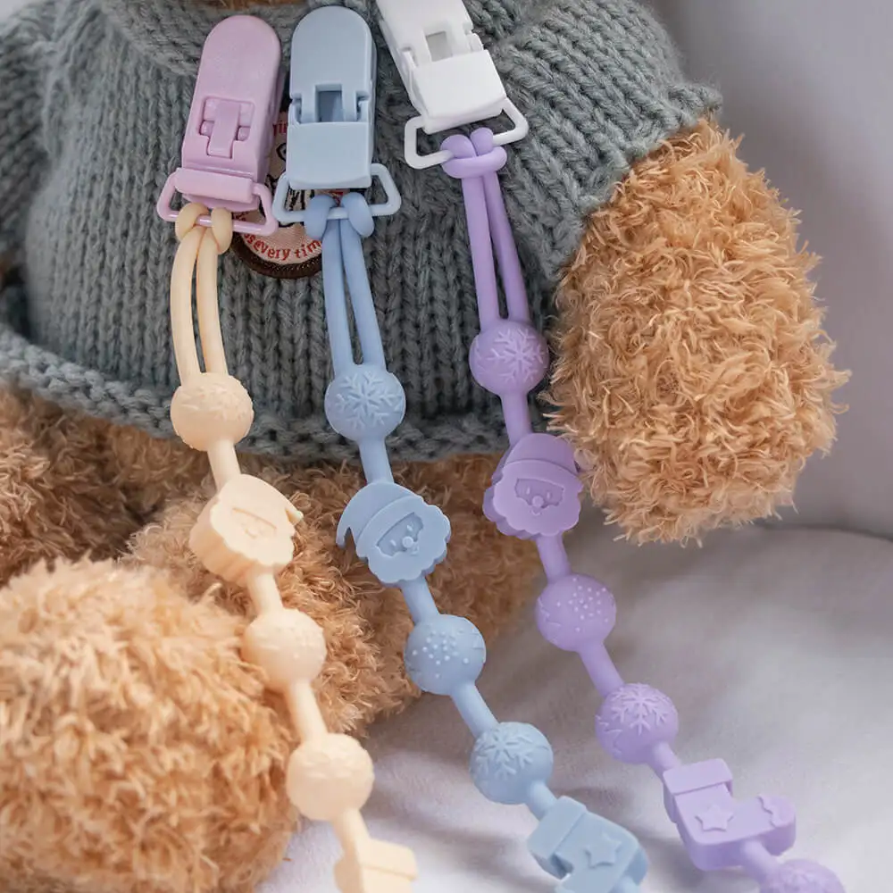 Оптовая продажа силиконовый успокаивающий зажим для