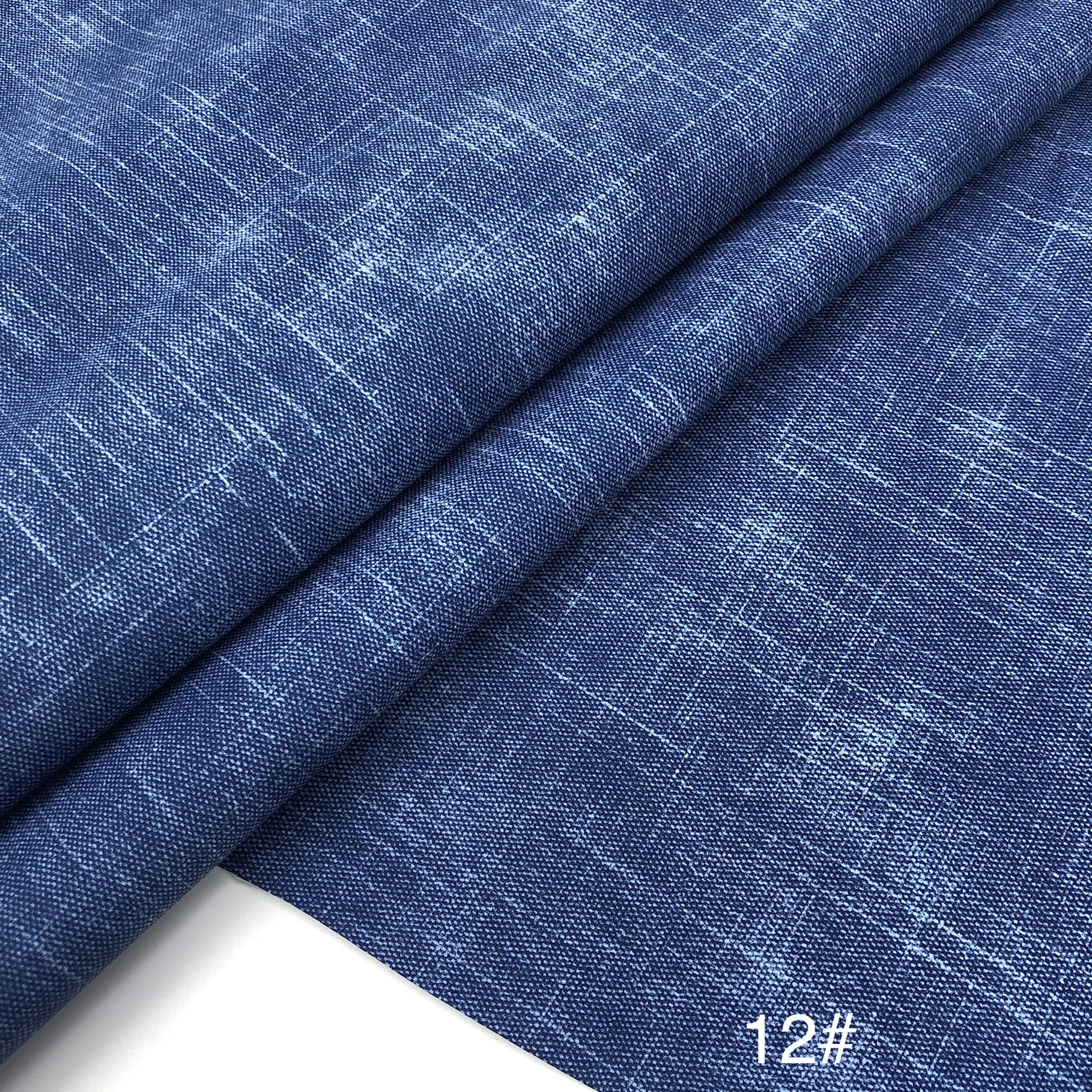 China wholesale custom cowboy style top grain leather PU Synthetic Leather fabric For shoe, Bag, sofa, decoration  Material, pac