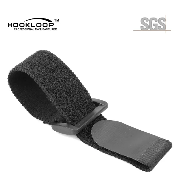China Manufacturer Custom Size Elastic Hook And loop Strap Soft Adjustable Bike Strap Cable Tie