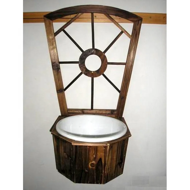 
Outdoor garden decor small hanging wooden mini flower pot 