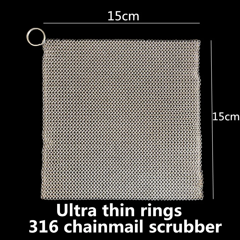 high quality and low price kitchen ring chainmail scrubber for kitchen
