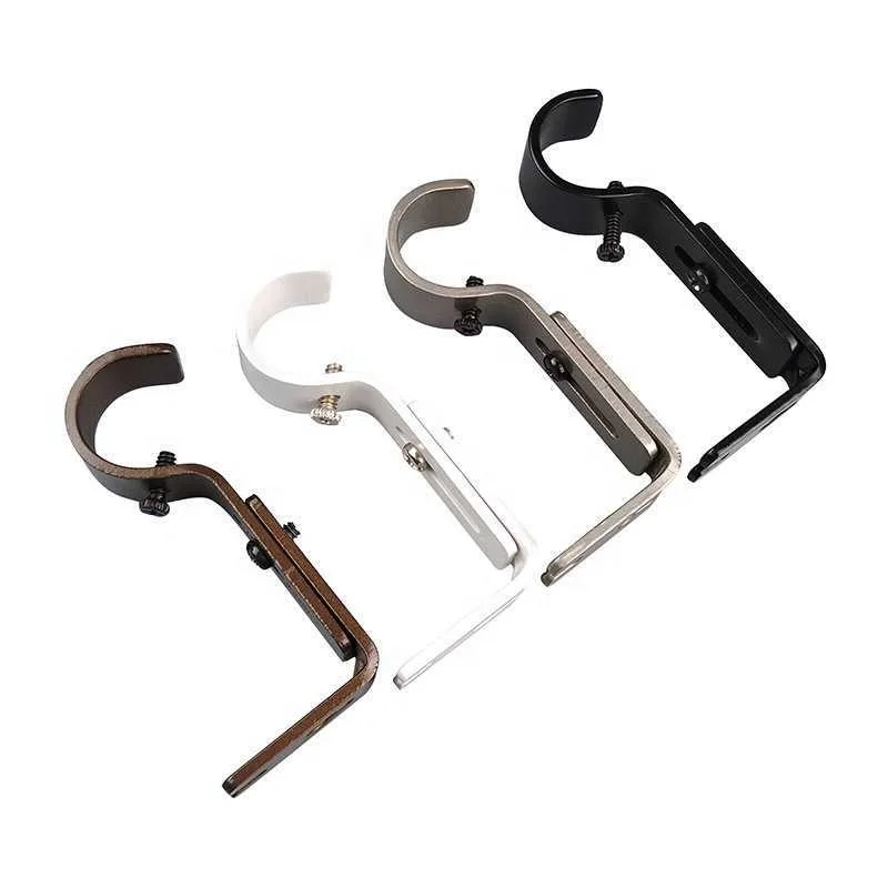Curtain Rod Bracket Curtain Accessories Adjustable Thickened Iron Bracket Roman Rod Bracket