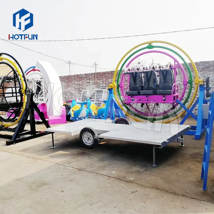 Amusement Ride Portable Mini Equipment 3d Space Ring Human Gyroscope For Sale
