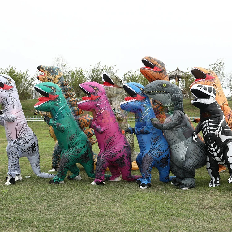 Outdoor fun halloween inflatable costume adult rex costumes cosplay carnival blow up cospaly party inflatable dinosaur costume