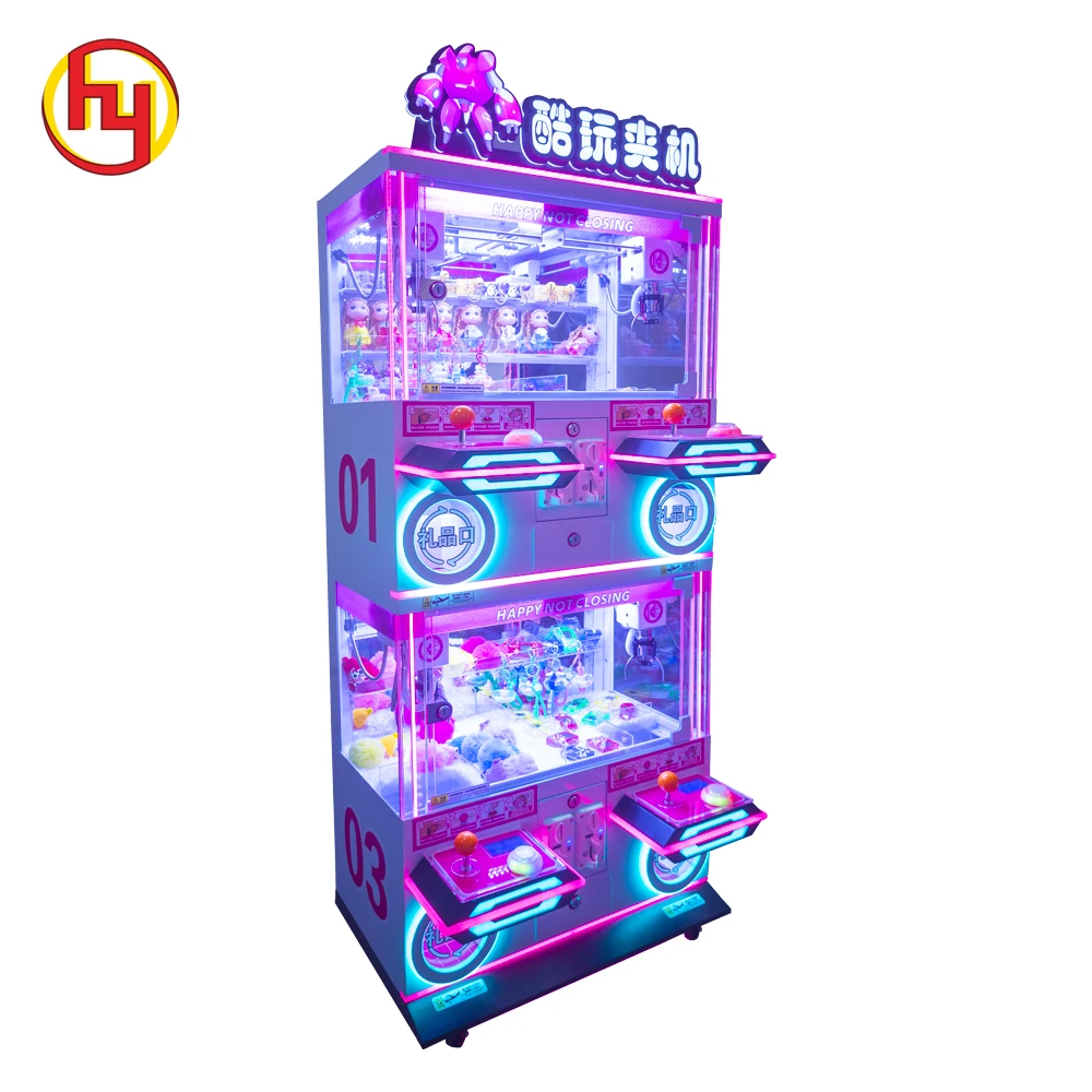 Claw crane Claw crane 4 people claw doll machine push coin game machine boutique toy for sale Gift machine