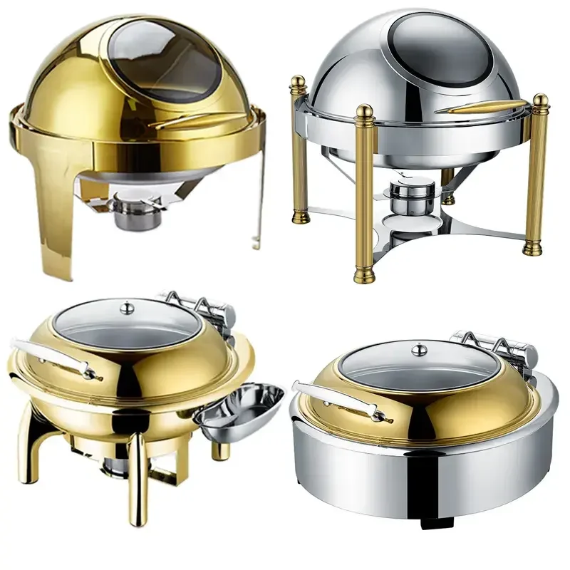 Chafing Dish Buffet Set Luxury Buffet Food Warmer Party Supplies Buffet Food Display Stand Stainless Steel Chafing Dish