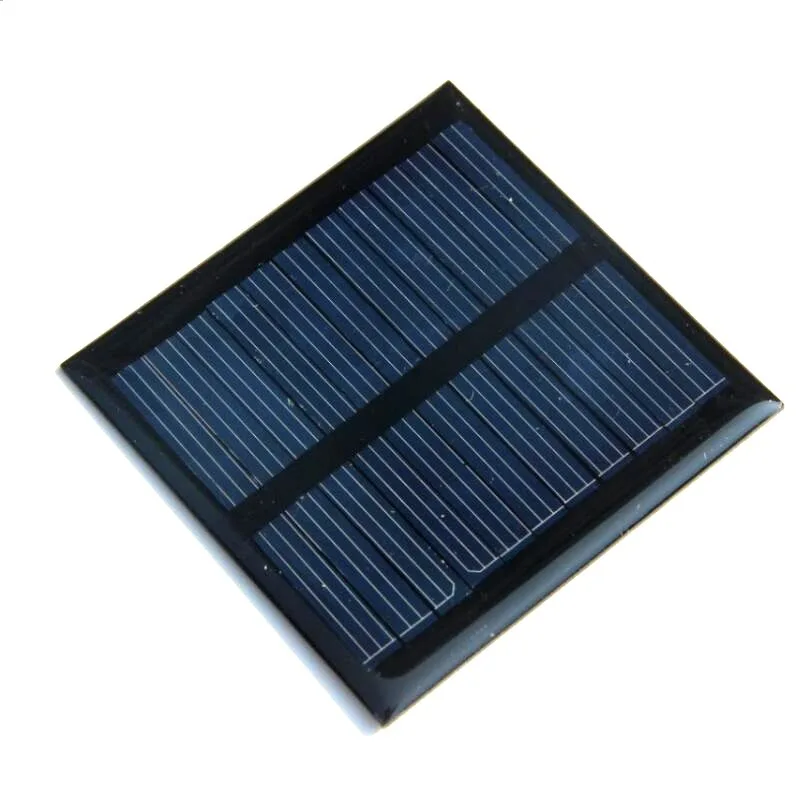 Custom 65*65mm Solar Module Panel Single Polysilicon Solar Mini Drip Glue Panel 0.14W/0.5V