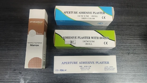 18cmx5m zinc oxide aperture medical transparent tape perforated breathable adhesive plaster with holes