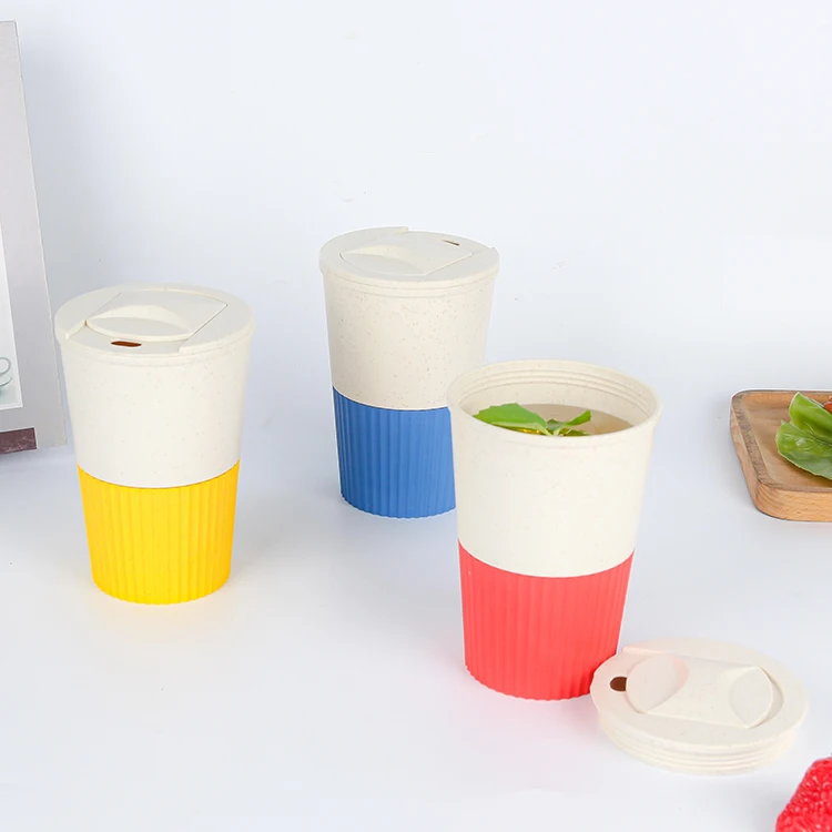 New Style Office Water Coffee Cup Thermal Travel Reusable Unbreakable BPA Free Coffee Milk Beverage Cup With Lid