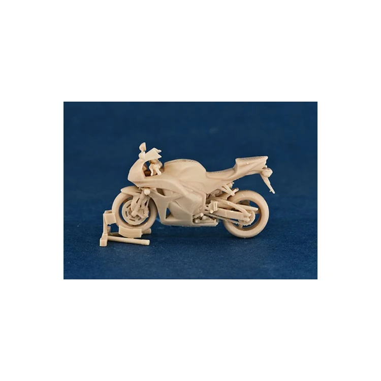 1/64 Motorcycle CBR 600RR Model Car Diorama Uncolored Resin Garage Scene Repair Tools Decoration Simulation Scene Toy