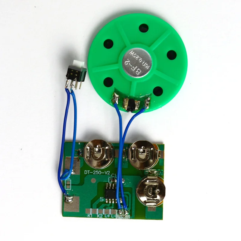 2024 Hot Selling Music Audio Voice Recording Module Recordable Sound Chip for Greeting Gift Box Plush Toy Customized Customized