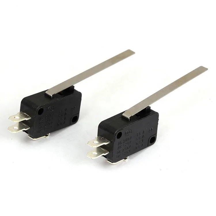 16A 250VAC 5E4 Black Color SPDT Silver Contact 3Pin Micro Switch Blade