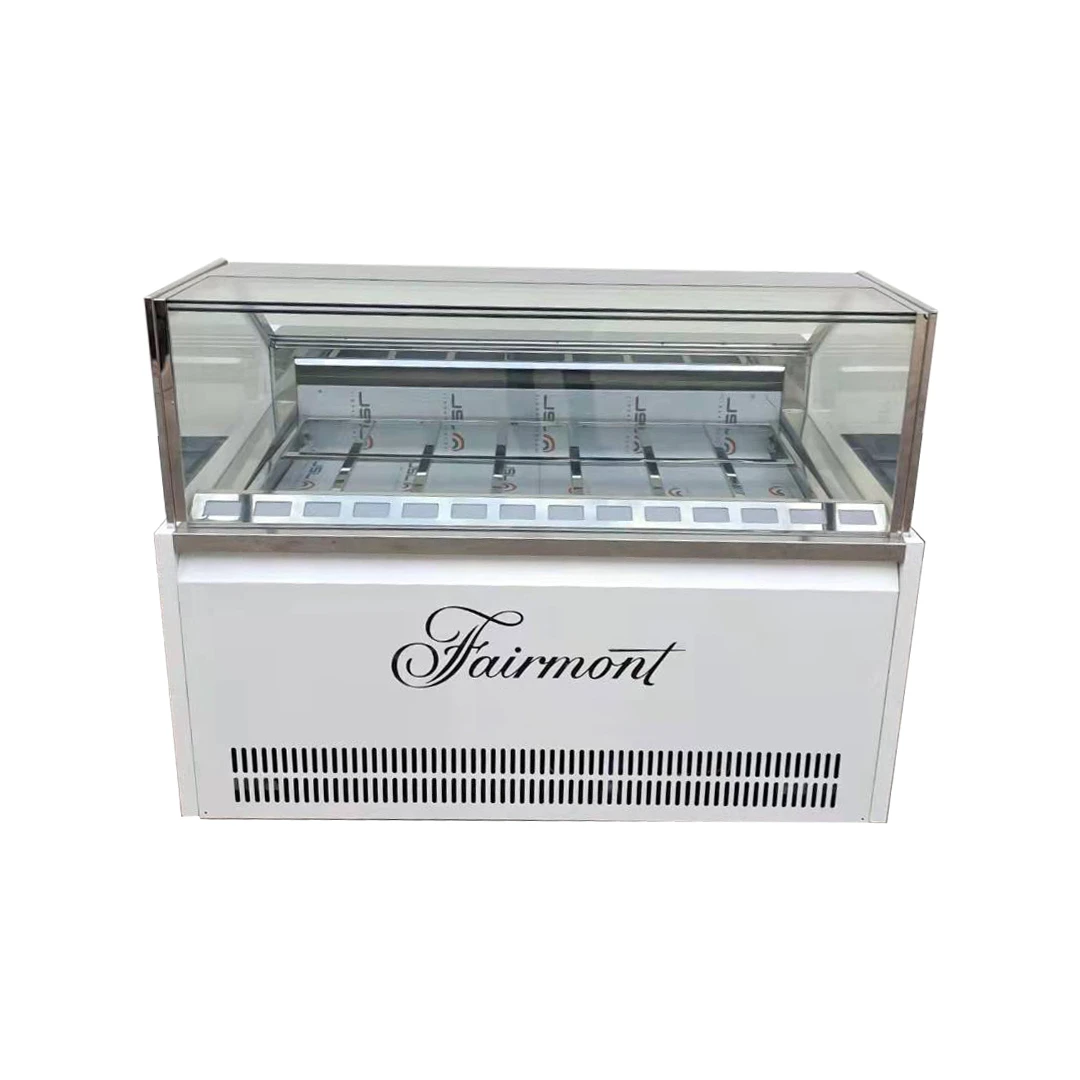 Ice Cream Showcase Gelato Display Freezer 8 Pans Gelato Ice Cream Display Cabinet Showcase Freezer
