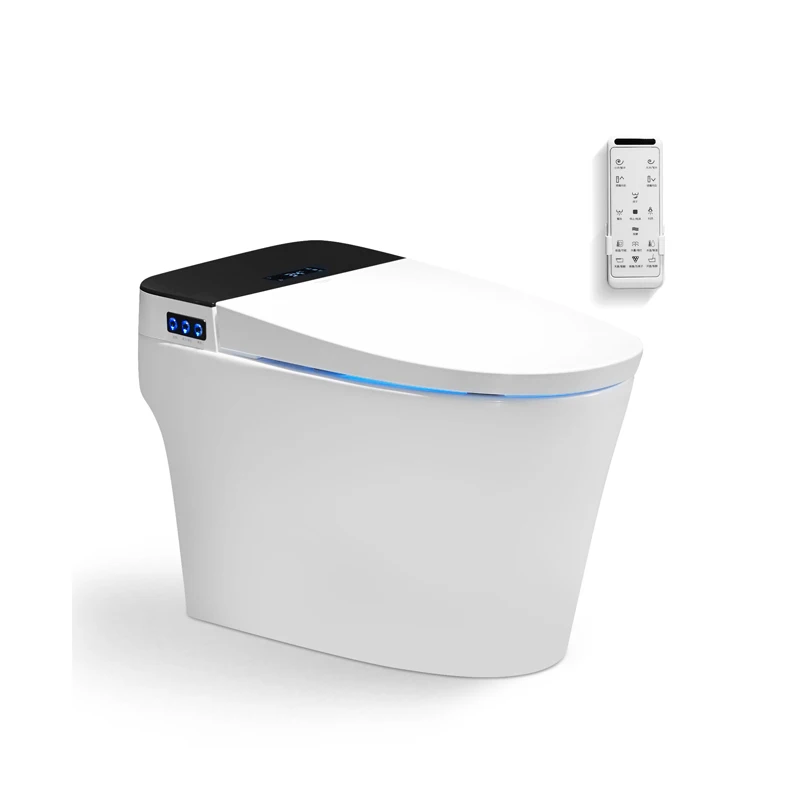European Sanitary Ware Commode Bathroom Smart Electric Automatic Deodorization Siphonic One Piece Smart Ceramic Toilet