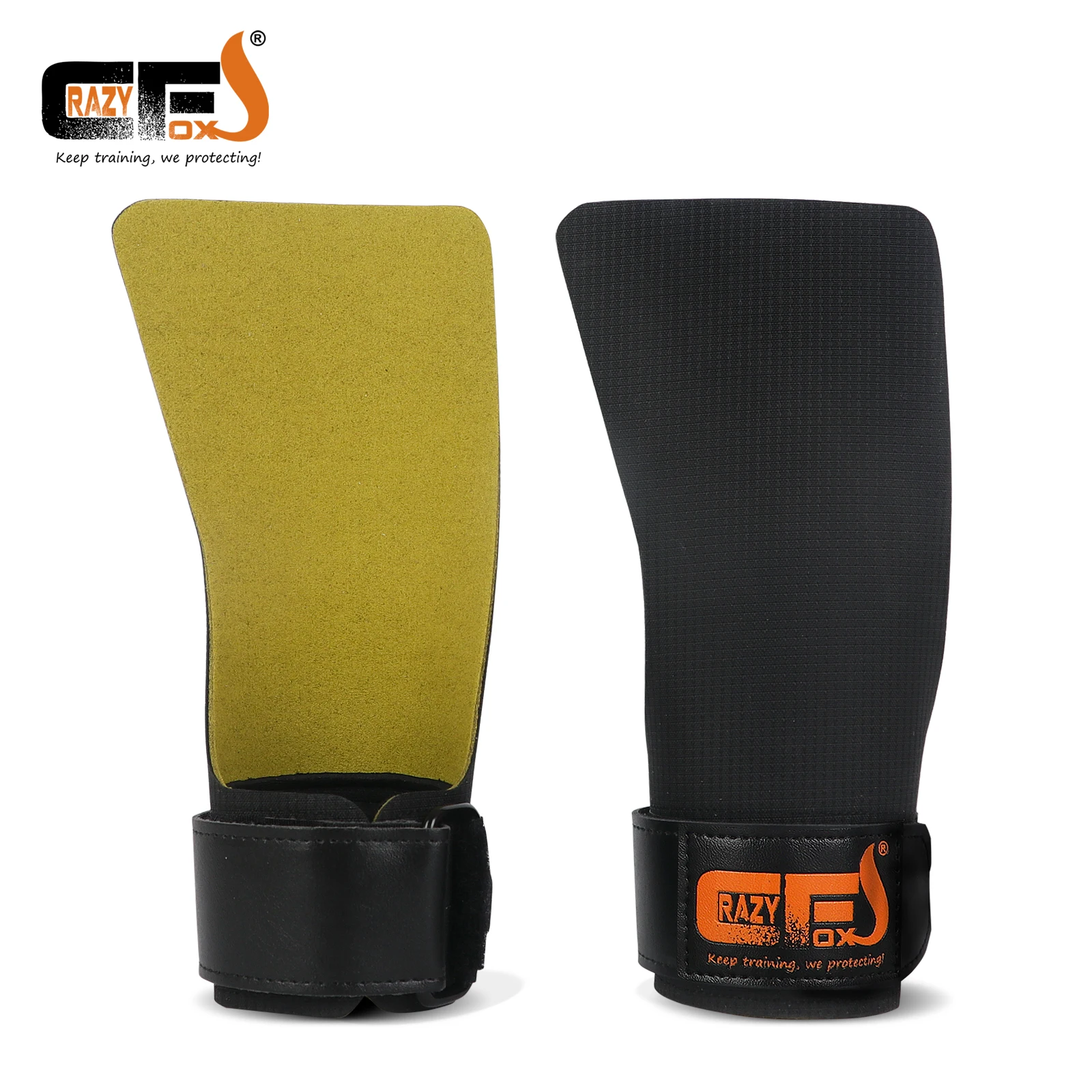 Hypalon Fingerless Hand Grips for Gym Crossfit Powerlifting Gymnastics Pull-Ups Weight Lifting Palm Protection for Sports