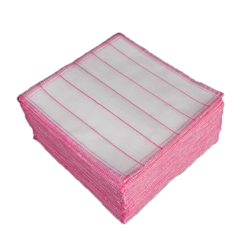 FF2849 8 Layers Super Absorbing Reusable Dish Clothes Rags Natural Wood Fiber Dish Washing Cloth Microfiber Cleaning Cloth Towel