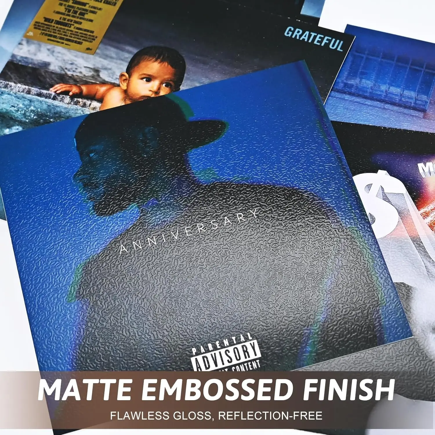 Custom Album Cover Poster Aesthetic Pictures Wall Collage Kit 5x5 inch Room Decor for Bedroom VSCO Room Photo Wall