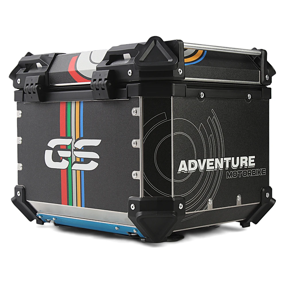 BK 45L bike luggage carrier jtan aluminum alloy side luggage pannier alloy top case motor trunk box motorcycle tail boxes