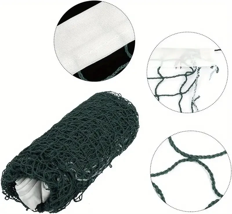 Lightweight Polypropylene Feather Badminton Net Recreational And Competitive Play No-Knot Design Badminton Net