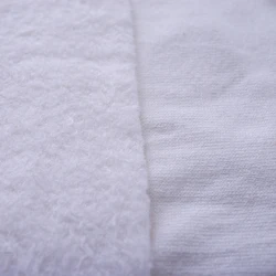 Economical Custom Design Natural Colour Bamboo Cotton Knitted Fleece Fabric For baby cloth  baby diaper Sweater T-Shirt