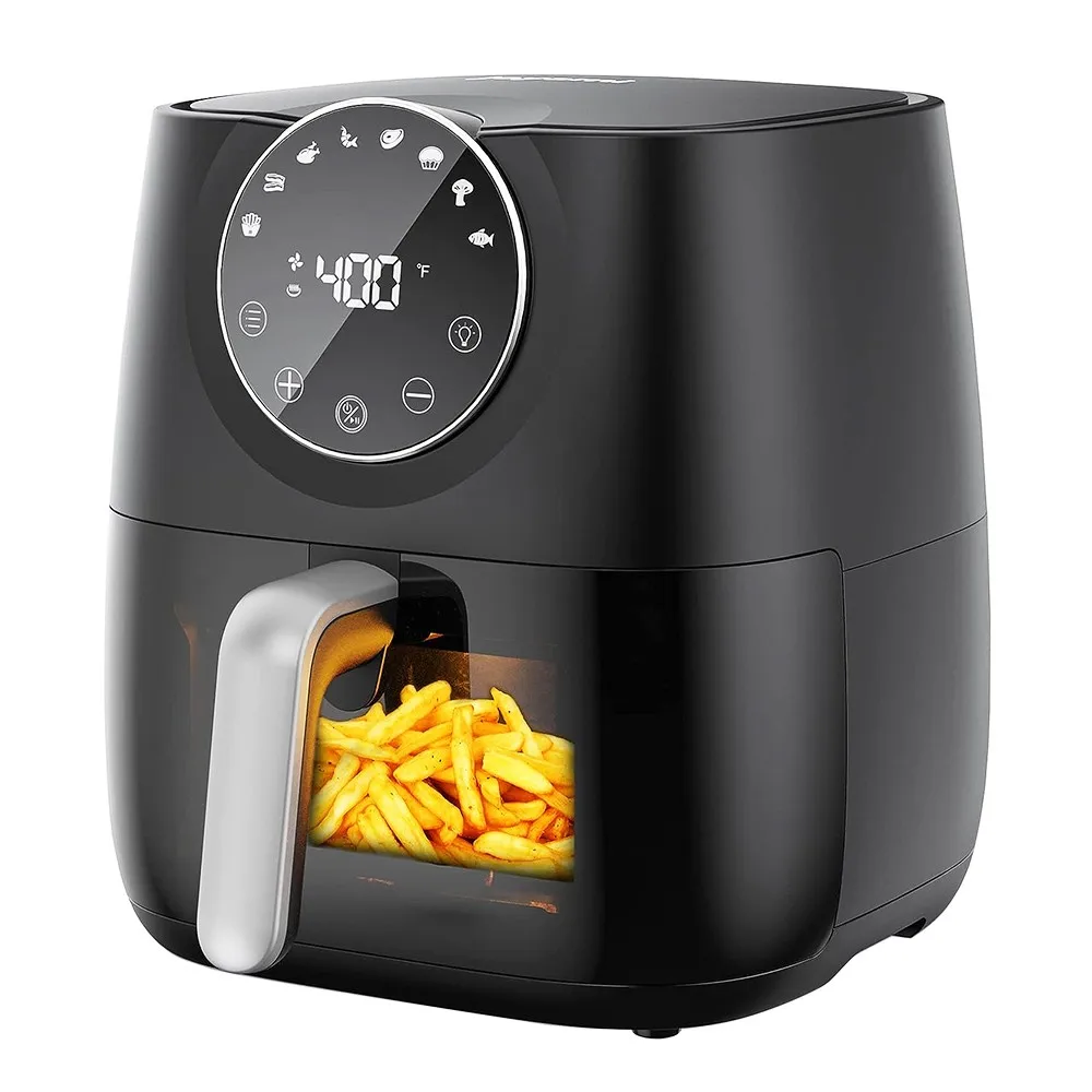 Новое поступление жаровня JOYAMI 1700 Вт с видимым окном емкость 5 7 л/6QT 8 предустановок сенсорный экран