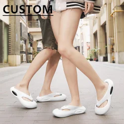 Customized Unisex adult outdoor and house casual flip flops slipper EVA men flip-flop summer beach men antiskid Sport shoes