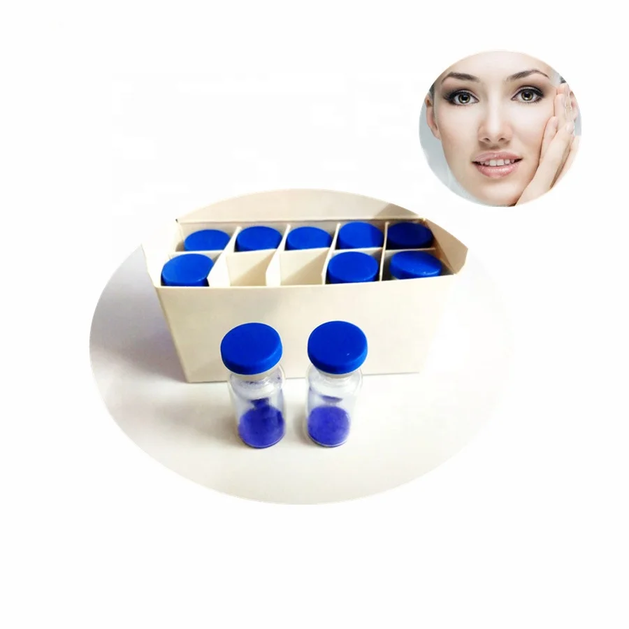 
Factory supply Copper peptide ghk cu vial skincare powder cosmetics peptide GHK-Cu 