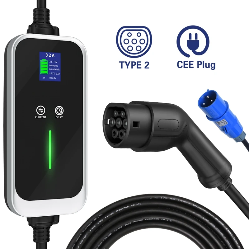 Оптовая продажа популярное портативное зарядное устройство ev 7kw 32a тип 1 2 мобильный уровень