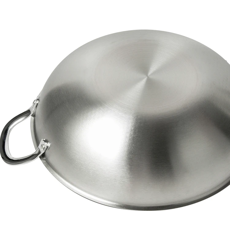 201 China Induction Cooker Honeycomb Stainless Steel Wok